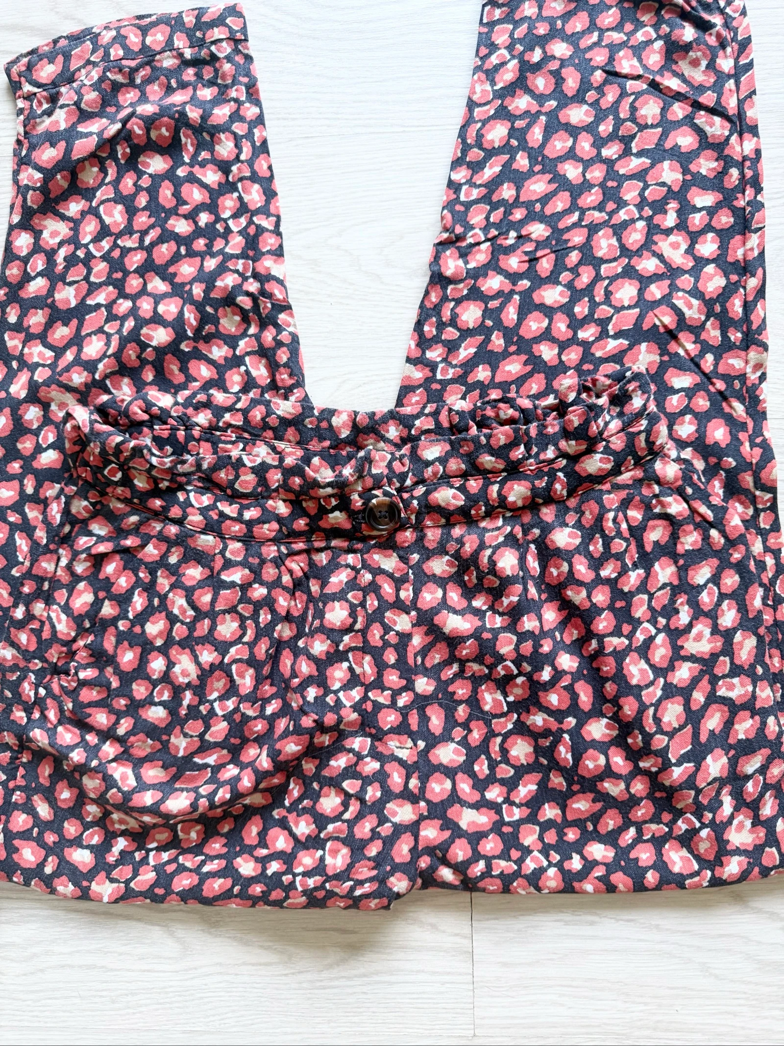 Calça curta Sarouel coral e preta Pimkie tamanho 36 P – photo 4